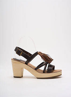 Sandale/Pantofi decupați maro MTNG femeie