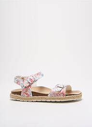 Espadrile țesătură satinată toc plat până la 3 cm alb MTNG femme