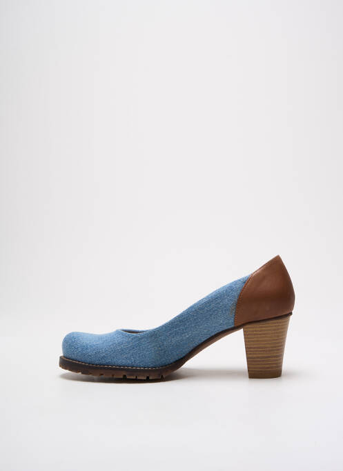 Pantofi cu toc albastru MTNG femeie