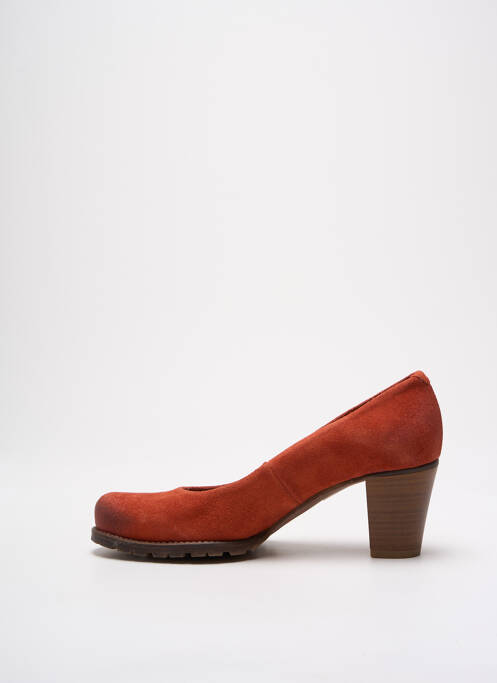 Pantofi cu toc portocaliu MTNG femeie