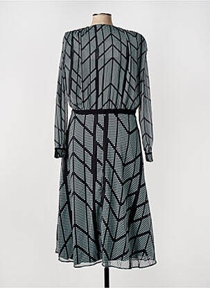 Rochie midi mâneci lungi mâneci lungi negru ELORA femeie