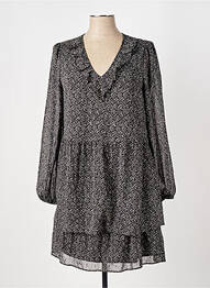 Rochie scurtă mâneci lungi mâneci lungi negru ELORA femme