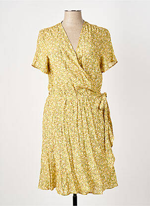 Rochie midi galben ELORA femeie