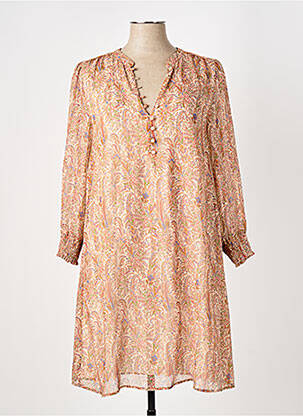 Rochie midi portocaliu ELORA femeie