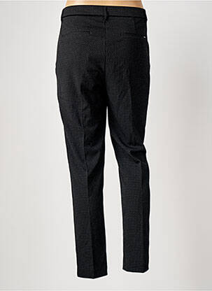 Pantalon chino închidere cu fermoar sub clapetă cu nasturi mărime normală negru ELORA femeie