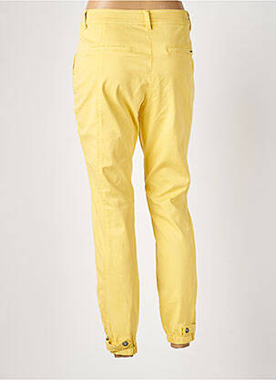 Pantalon 7/8 elasticitate mărime normală galben ELORA femeie