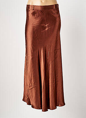 Fustă lungă maro ELORA femeie