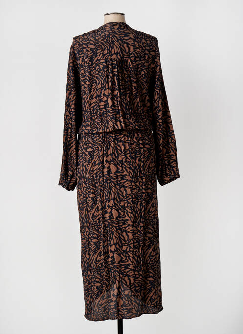 Rochie lungă maro ELORA femeie