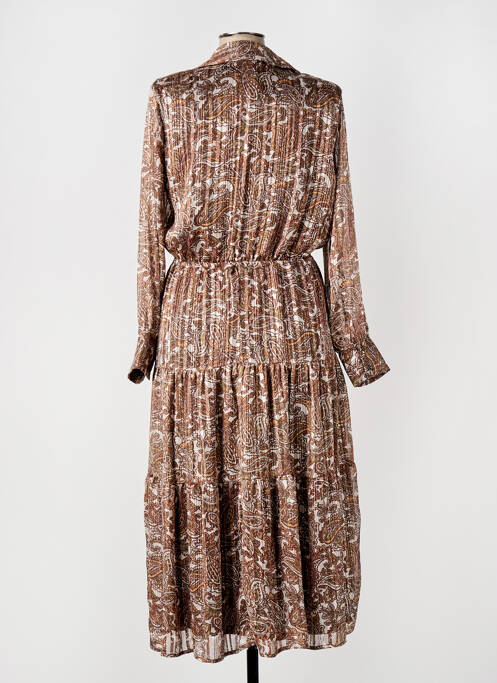 Rochie midi maro ELORA femeie