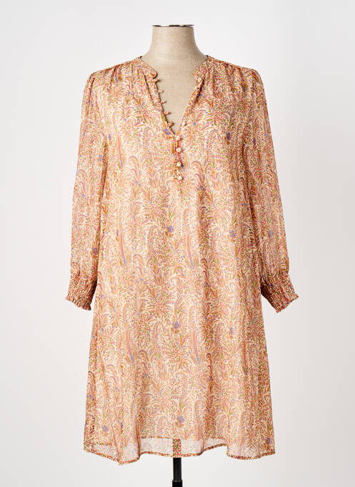 Rochie midi portocaliu ELORA femeie