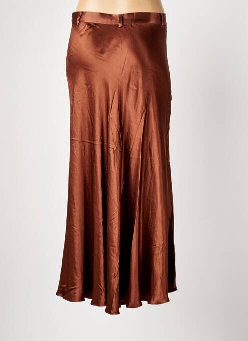 Fustă lungă maro ELORA femeie