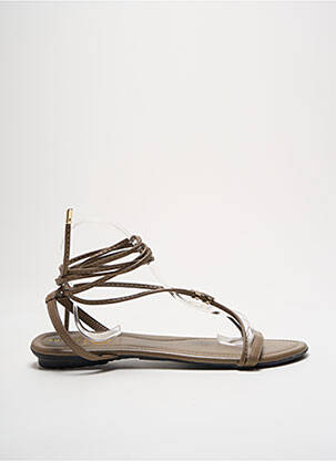 Sandale/Pantofi decupați verde WITH MY SANDS femeie