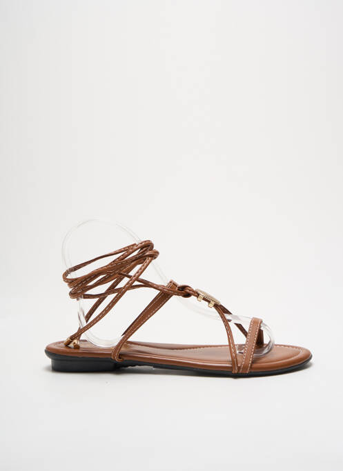 Sandale/Pantofi decupați maro WITH MY SANDS femeie