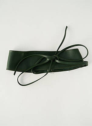 Curea efect material satinat verde VIMODA femeie