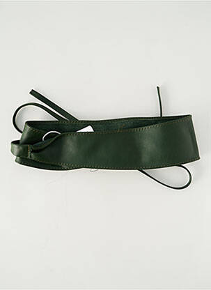 Curea efect material satinat verde VIMODA femeie