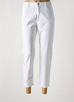 Pantalon 7/8 alb KANOPE femeie