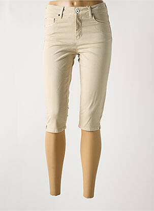 Pantalon trei sferturi buzunare bej LEE COOPER femeie