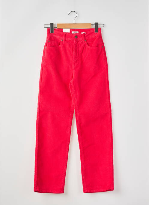 Pantalon drept roz KANOPE femeie