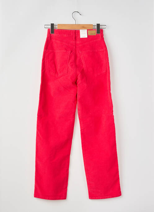 Pantalon drept roz KANOPE femeie