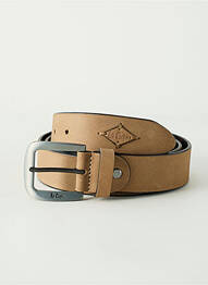 Curea efect material satinat bej LEE COOPER bărbat
