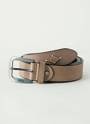 Curea efect material satinat bej LEE COOPER bărbat