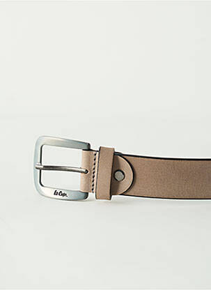 Curea efect material satinat bej LEE COOPER bărbat