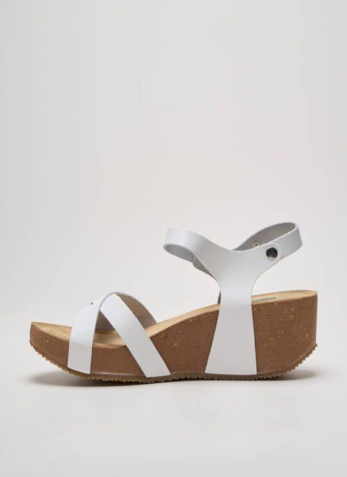 Sandale/Pantofi decupați alb BIO NATURA femeie