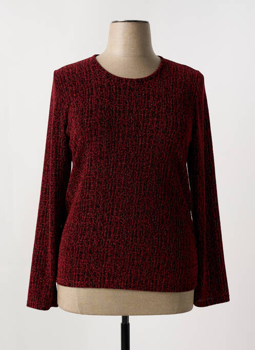 Top roșu UN TEMPS POUR ELLE femeie