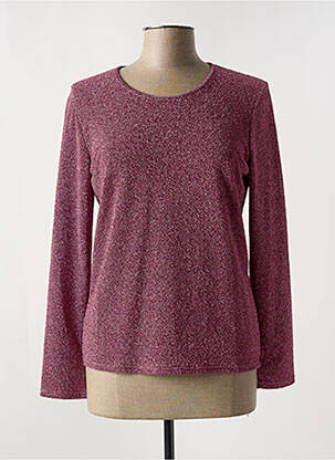 Top croială cambrată mâneci lungi violet UN TEMPS POUR ELLE femeie