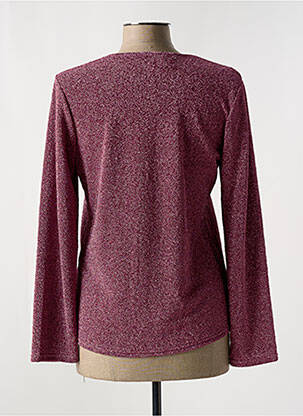Top croială cambrată mâneci lungi violet UN TEMPS POUR ELLE femeie