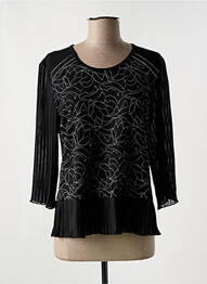 Top imprimeu fantezie mâneci lungi negru GRIFFON femme