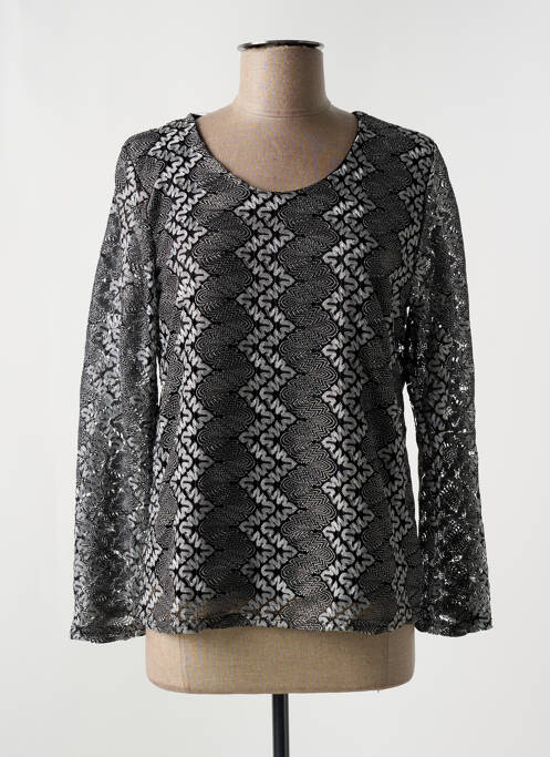 Top negru UN TEMPS POUR ELLE femeie