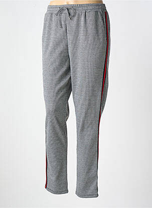 Pantalon slim talie elastică mărime normală gri C'EST BEAU LA VIE femeie