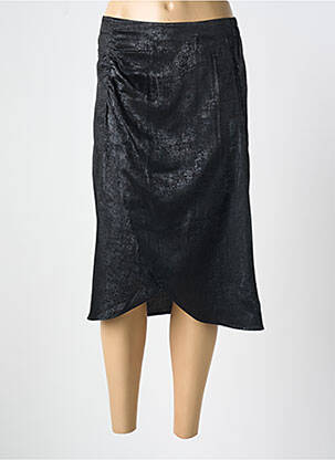 Fustă midi croială dreaptă negru CERISE BLUE femeie