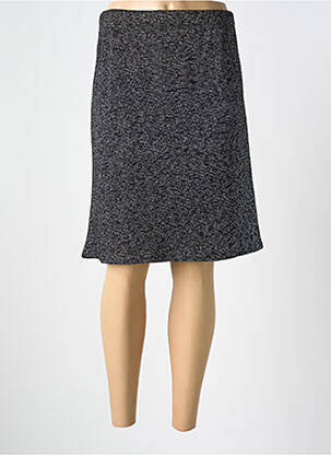 Fustă midi negru UN TEMPS POUR ELLE femeie