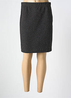 Fustă midi negru UN TEMPS POUR ELLE femeie