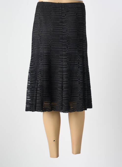 Fustă midi negru UN TEMPS POUR ELLE femeie