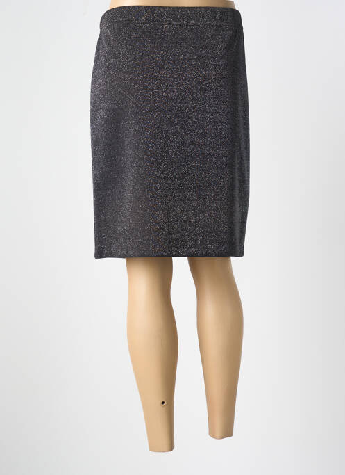 Fustă midi negru UN TEMPS POUR ELLE femeie