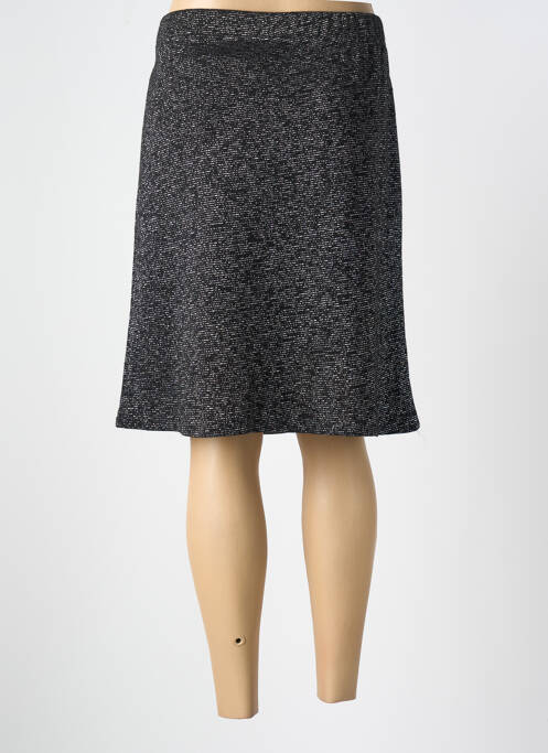 Fustă midi negru UN TEMPS POUR ELLE femeie