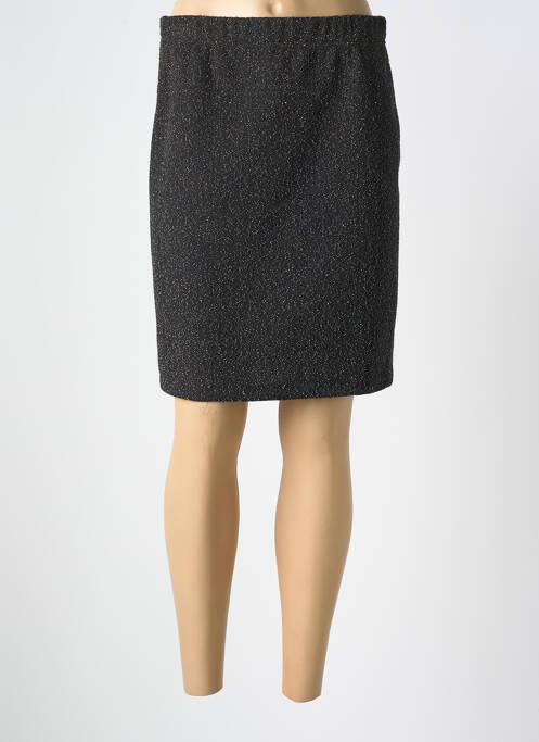 Fustă midi negru UN TEMPS POUR ELLE femeie