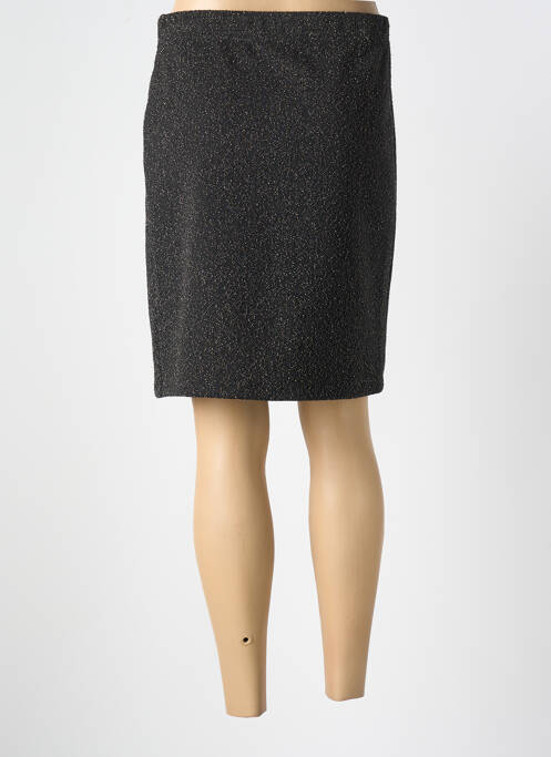 Fustă midi negru UN TEMPS POUR ELLE femeie