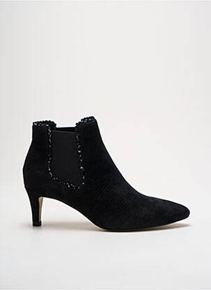 Botine/ghete nubuc toc de 4 la 6 cm negru FUGITIVE BY FRANCESCO ROSSI femeie