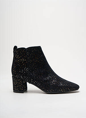 Botine/ghete țesătură satinată toc de 4 la 6 cm negru FUGITIVE BY FRANCESCO ROSSI femeie