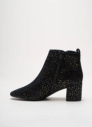 Botine/ghete țesătură satinată toc de 4 la 6 cm negru FUGITIVE BY FRANCESCO ROSSI femeie