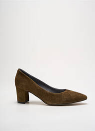 Pantofi cu toc nubuc toc de 4 la 6 cm verde FUGITIVE BY FRANCESCO ROSSI femme