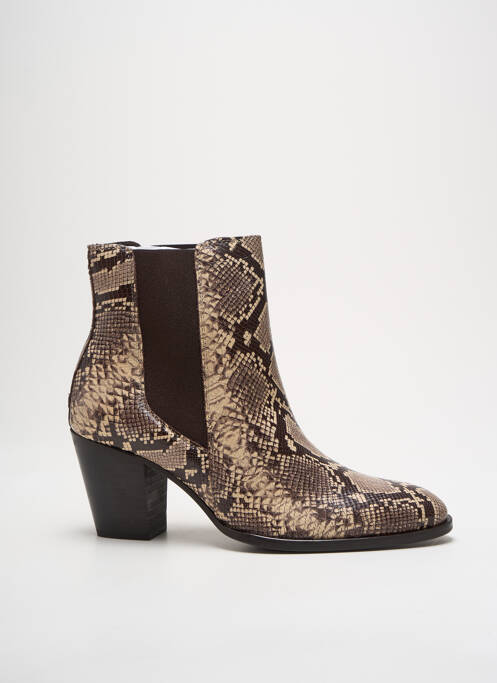 Botine/Ghete maro REQINS femeie