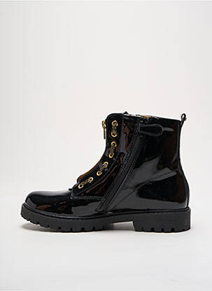 Botine/ghete material neted toc mic negru STONES AND BONES fată