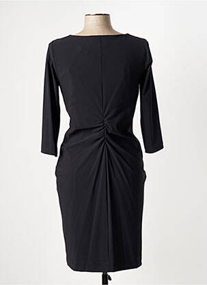 Rochie midi mâneci 3/4 mâneci 3/4 negru INDIES femeie