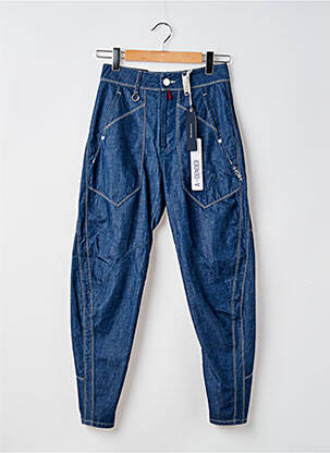 Blugi croială Mom albastru HIGH femeie