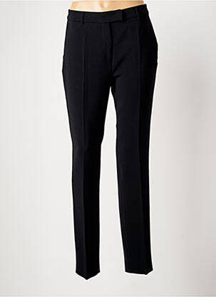 Pantalon slim țesătură poplin mărime normală negru MAX MARA femeie